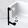 Westbrass 597144-50 14" Black Poly Tubular Bath Waste & Overflow