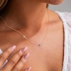 Gold Cross Necklace for Women, Dainty 14k Gold Plated Small