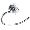 Modern Vacuum Suction Towel Holder for Bathroom - Chrome