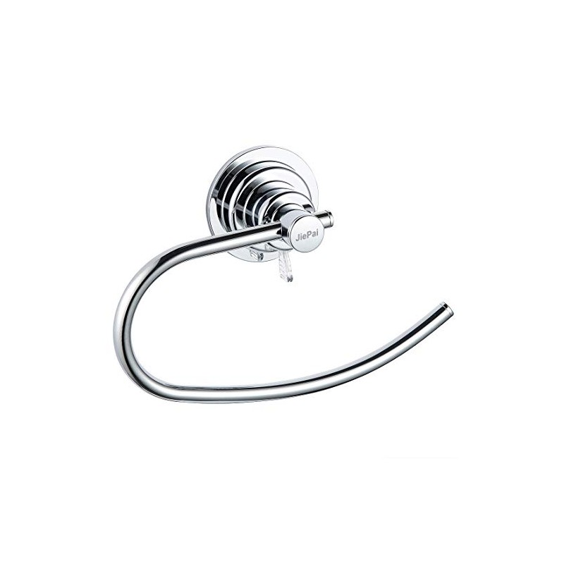 Modern Vacuum Suction Towel Holder for Bathroom - Chrome