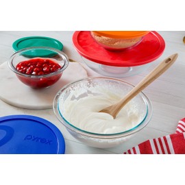 Pyrex Smart Essentials 6-Piece Glass Mixing Bowl Set,1.5 quarts