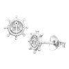 7mm Tiny Ship Helm Wheel Anchor Center Studs 925 Sterling