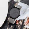 Burei Men’s Watches, Ultra Thin, Black, Minimalist Quartz with Date