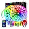 Leeleberd 100ft Led Strip Lights RGB Music Sync Color Changing