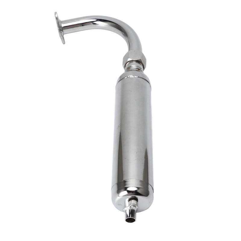 Exhaust Muffler Pipe Motorized Bicycle Engine Muffle Tailpipe Exhaust Pipe