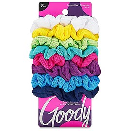 Goody Ouchless Scrunchie para mujer, Multicolor, 8 unidades