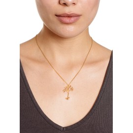 ScienceFox Neuron Necklace Chain made of 925 Sterling Silver in 3 colours Gold, Rose Gold, Silver and 7 cm extender (Gold)