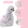 FLAdorepet Dog Birthday Outfits Dress with Crown,Pet Cat Tutu Skirt
