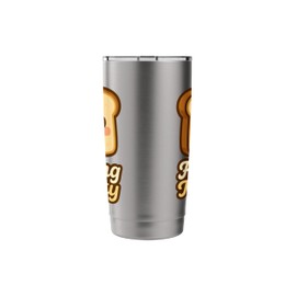Feeling Toasty Cute Toast Object Cartoon Style GenZ Fans Art Stainless Steel Insulated Tumbler