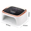 Ruiqas Lámpara de Uñas 108W UV LED Lámpara de Uñas