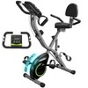 LINBOLUSA Indoor Exercise Bike for Seniors, 5 IN 1 Foldable