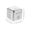 Kisangel 3pcs Stainless Steel Food Decision Dice Unique Game Props