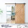SMARTSTANDARD 7.5 FT Heavy Duty Sturdy Sliding Barn Door Hardware