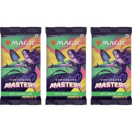 3 Packs MTG Set Booster Pack Lot MTG Commander Masters