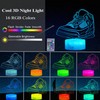POSSHE 3D Illusion Night Light Lamp, 16 Colors Changing, Remote