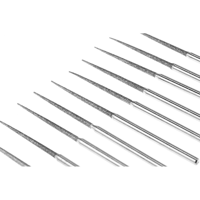 SE 10-Piece Diamond-Coated Tapered Bead Reamer Set - 2-¾ Inch