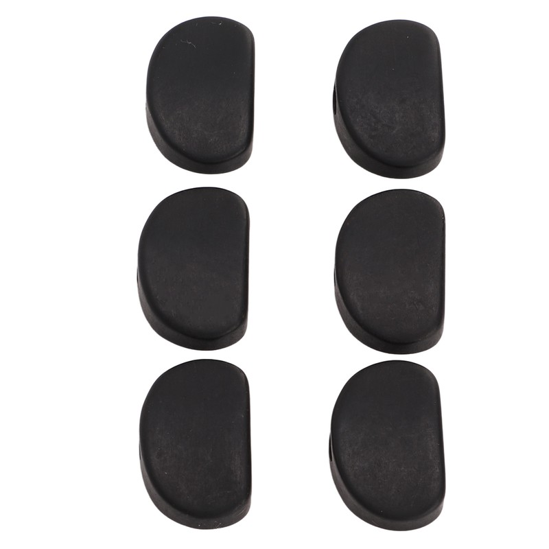 6Set Guitar Tuning Peg Buttons Ebony Metal Tuner Machine Head