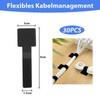 Oiieco Cable Management Under Desk Pack of 30, Cable Holder,