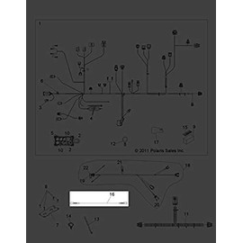 Polaris Ranger Jumper Harness, Genuine OEM Part 2411605, Qty 1