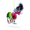 BESTPYSANKY Zebra in Costume Blown Glass Christmas Ornament