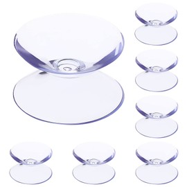 NUOLUX Double Sided Suction Cup Fixed, Convenient Goods, Transparent Hook, No Screws Required, No Damage Walls, No Holes, Set of 12, Spare Suction Cups, Vacuum Hooks, Strong Suction Cups, Car Shade Replacement, 4.0 x 0.8 inches (10 x 20 mm)