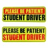 3pcs Novice Driver Stickers, Internship Reflective Stickers, Magnetic Safety Reflective