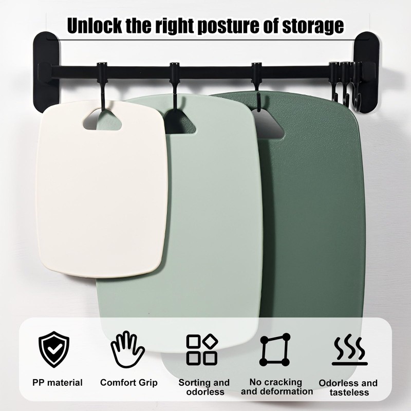 RZMZBY Chopping Board, Chopping Board, 3 Kitchen Board, BPA Free,