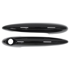NewYall Gloss Black Rear Left and Right Exterior Door Handle Cover and Fuel Gas Tank Cap Cover Trims for Mini Cooper R55 2007-2014 / R56 2006-2013