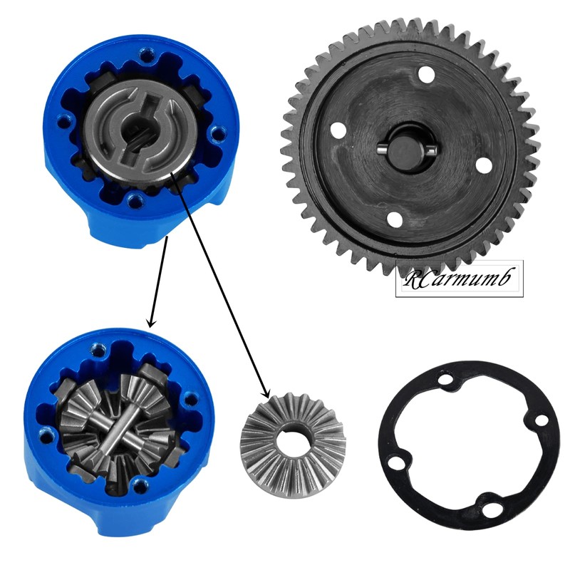 46T Center Differential Assembly #9585 Upgrades Part for Sledge 1/8,Heavy