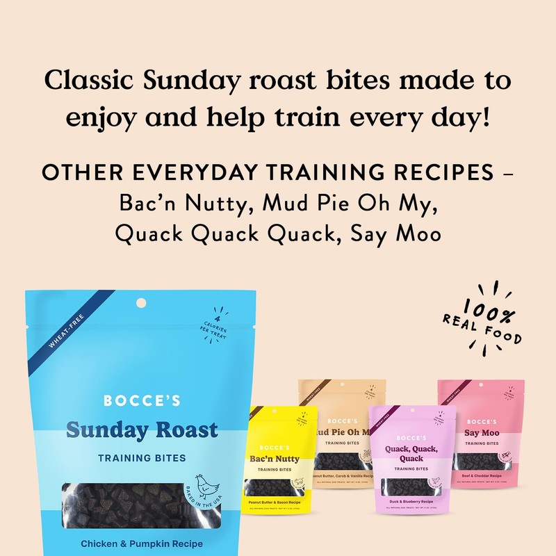 Bocce's Bakery Chicken & Pumpkin Sunday Roast Training Treats for