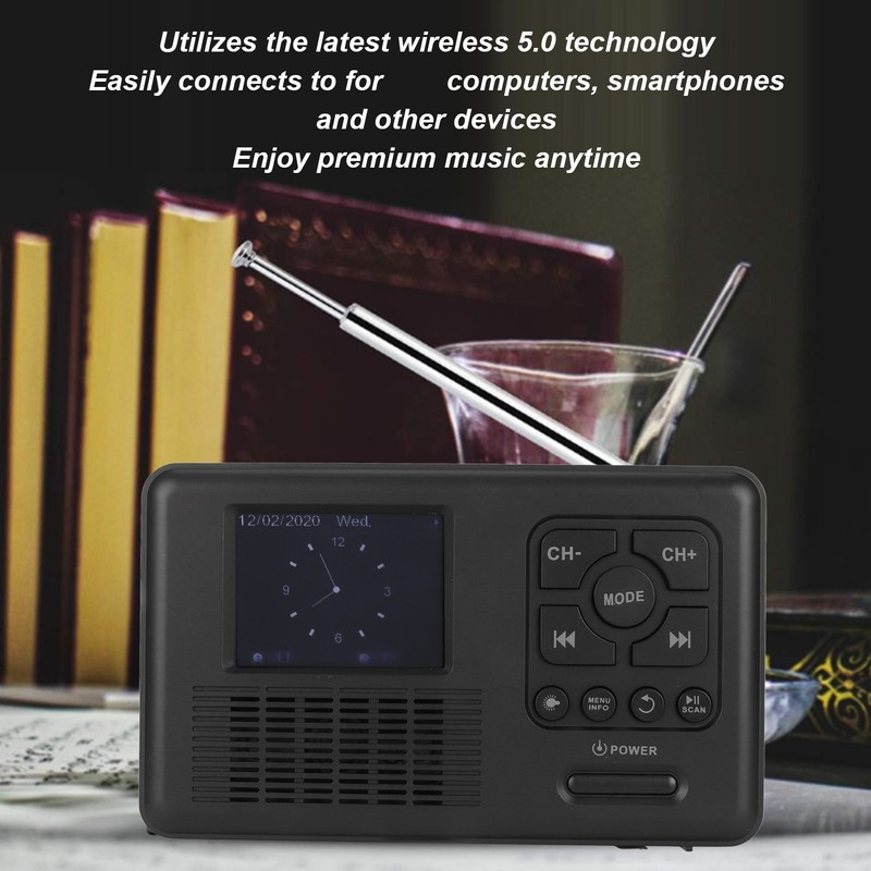 Solar Hand Crank Radio DAB FM Bluetooth 5.0 4 Ways