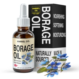 Borage Oil 60ml – 100% Pure Cold-Pressed Oil for Skin, Hair, and Wellness BY AMRIEL CO.