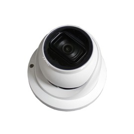ENS HNC3V341TM-IRAS-S2/28 Turret IP/Networking Security Camera, 1/3"CMOS, 4MP@30fps, 2.8mm Fixed Lens, IR(98ft), WDR, Starlight, VCA, Build-in Mic, Micro SD Card, SD Slot Up to 256GB, UL Listed; White
