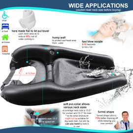 SYCOTEK Portable Home Wash Basin for Hair Washing, Portable Basin for Shampoo in Bed or Wheelchair, Elderly People, Hair Washing, Short Dyes