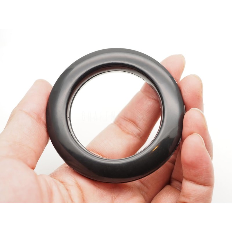 CRAFTMEMORE Curtain Grommets 1-9/16” (40mm) Inner Diameter Plastic Curtain Rings,