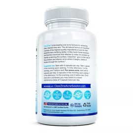 ClearZine: Most Powerful Acne & Clear Skin Supplement for Teens & Adults, 90 ct.