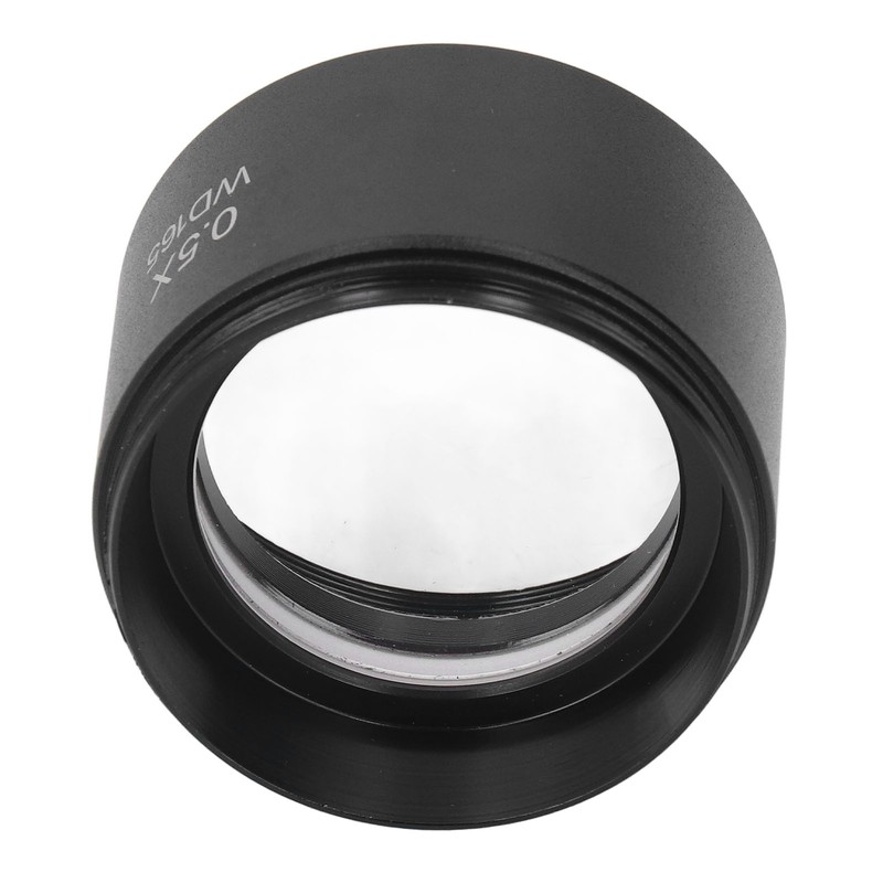 Auxiliary Objective Lens Aluminum Alloy 0.5X Microscope Part for SM