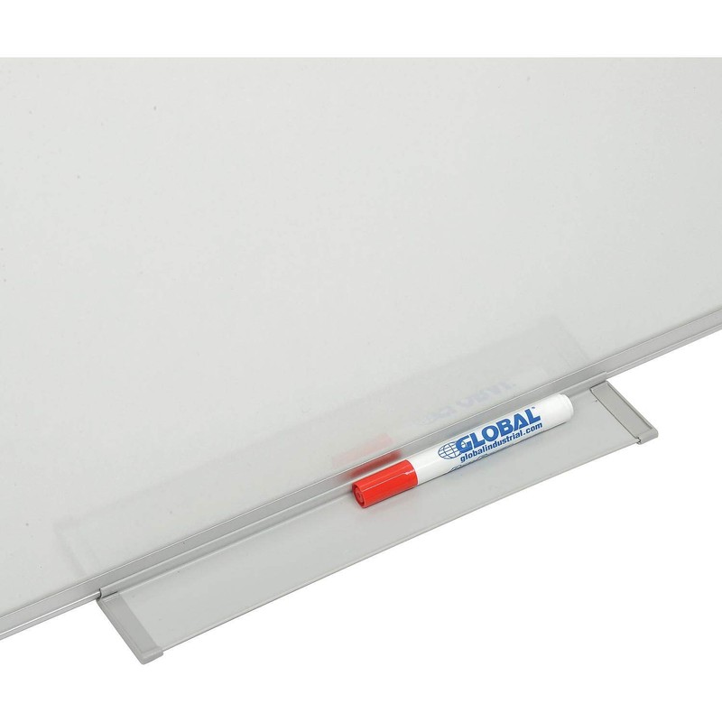 Global Industrial Double Sided Dry Erase Whiteboard - 48 x