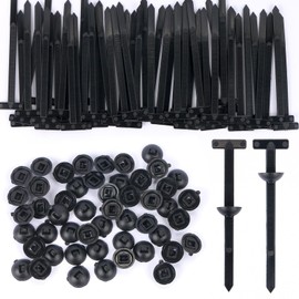 LALASTYLE 50PCS Nylon Universal Cable Tie Buckle, Heavy-Duty Self-Locking Nylon Zip Ties Holders for Car Repair, Home, and Daily Use, Multipurpose Plastic Cable Ties Tool