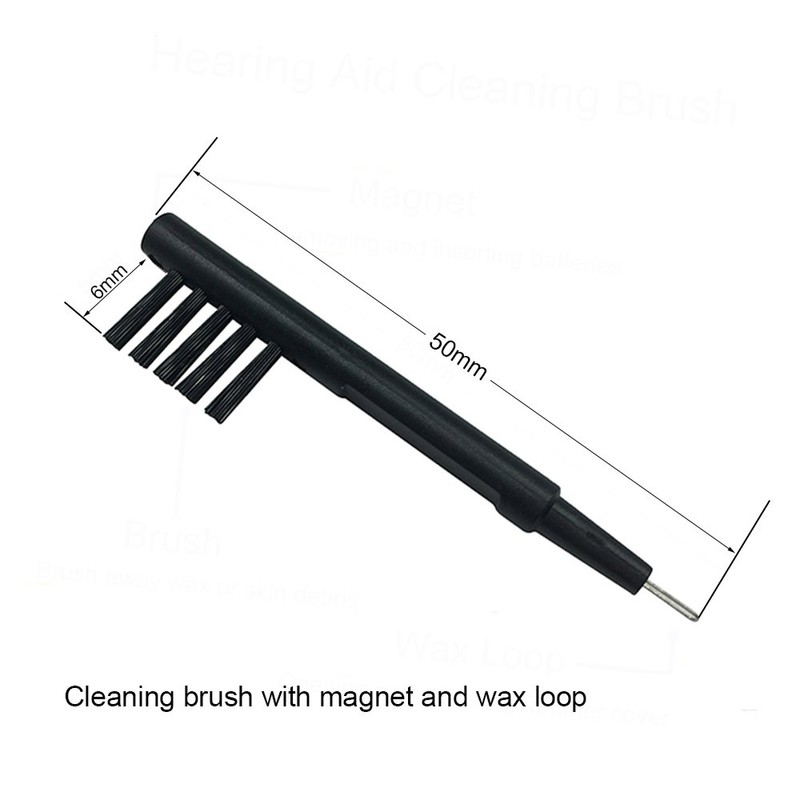 Hearing Aid Cleaning Cloth Brsuh Vent Cleaner Wax Remover (Cleaning