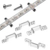 MMSD 100 Pack LED Strip Light Mounting Brackets Strip Light