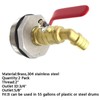 2" Water Drum Faucet 3/4 inch Outlet Brass Barrel Faucet