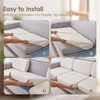 Genina Couch Cushion Covers Waterproof, Stretch Sectional Couch Covers, Sofa