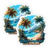 Grand Cayman Cayman Islands Sticker 4 Inch 2-Pack - Waterproof