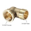 TA-VIGOR 2Pcs Brass Pipe Fitting 90 Degree Elbow 3/4 BSP