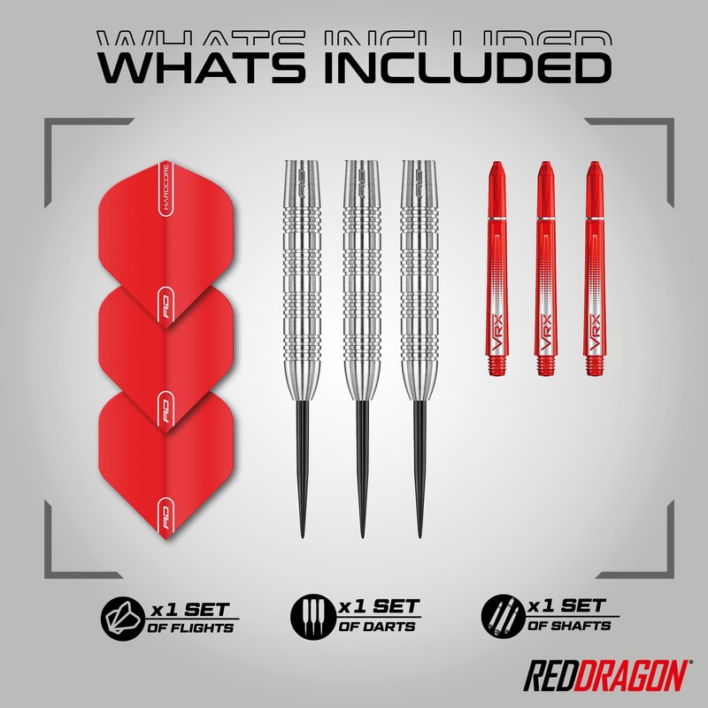 RED DRAGON Hell Fire B: 26g Tungsten Darts Set with