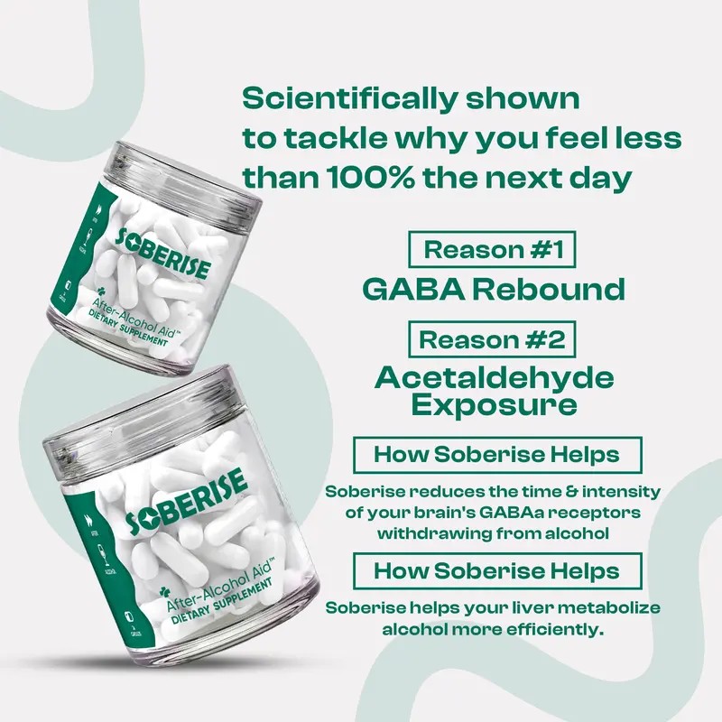 Soberise Restore After-Alcohol Aid – L-Cysteine Supplement for Energy &