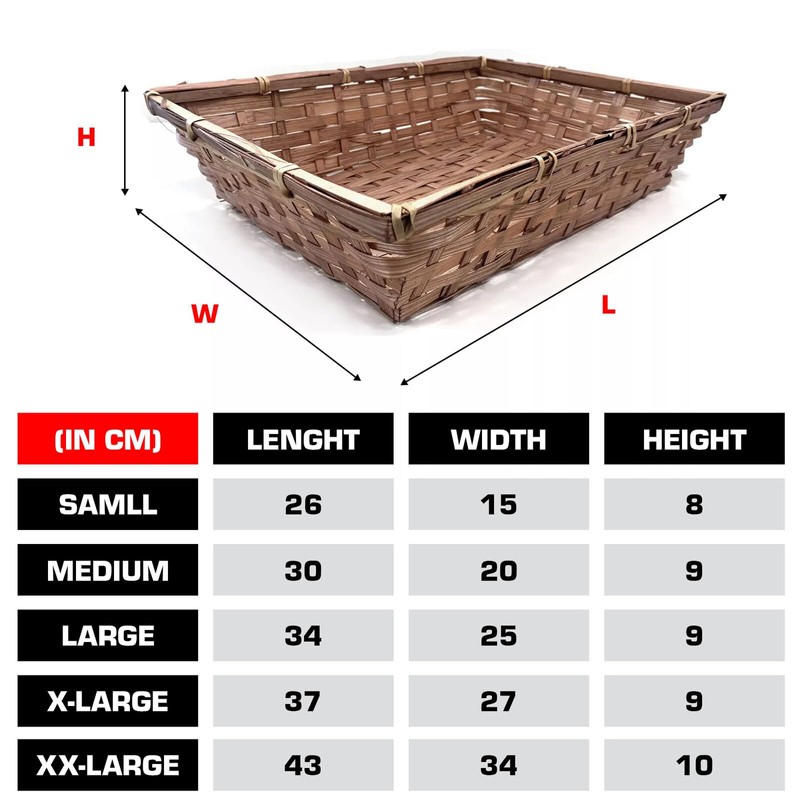 2 x DIY Make Your Own Hamper Wicker Gift Basket