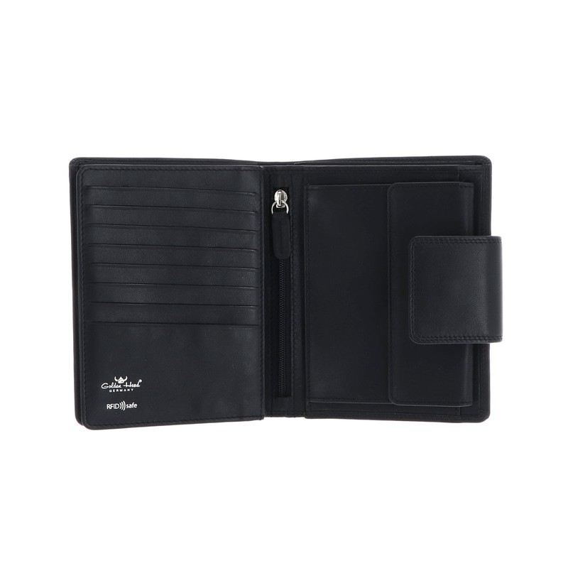 Golden Head Polo RFID Protect Billfold Coin Wallet with Snap