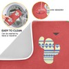 Boho Cactus Colorful Dish Drying Mat for Kitchen, Absorbent Microfiber